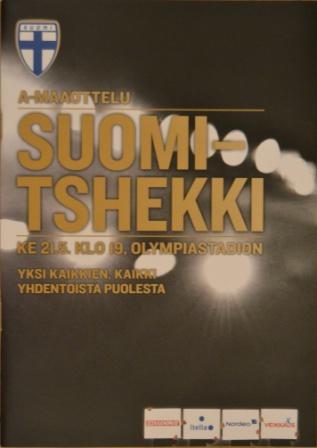 Suomi - Tshekki 21.05.2014 otteluohjelma